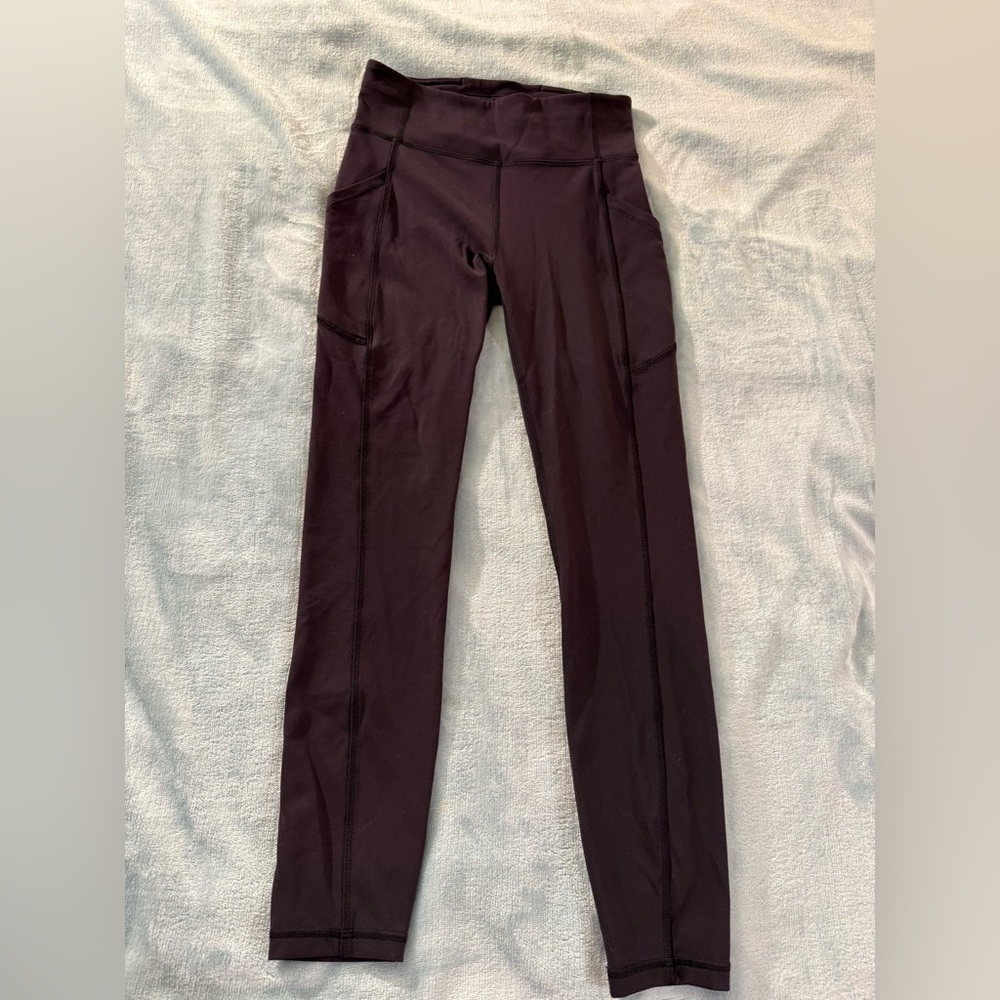 Lululemon Athletica Black Invigorate High-Rise Tight 25" with Pockets